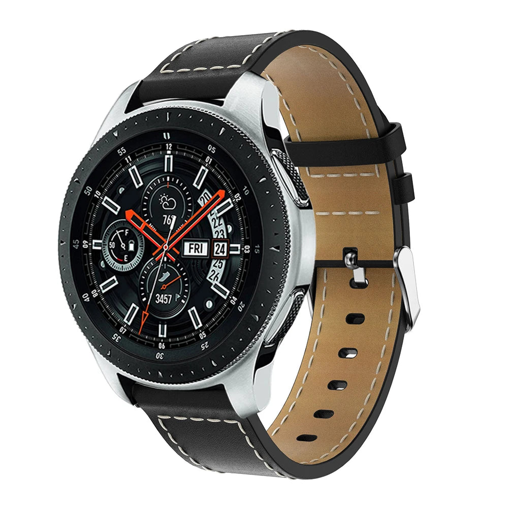 Leather Watchband Strap for Garmin Venu/GarminMove 3 Luxe Style/Vivoactive 3 Band Smart Watch Bracelet Sport Wristband Correa
