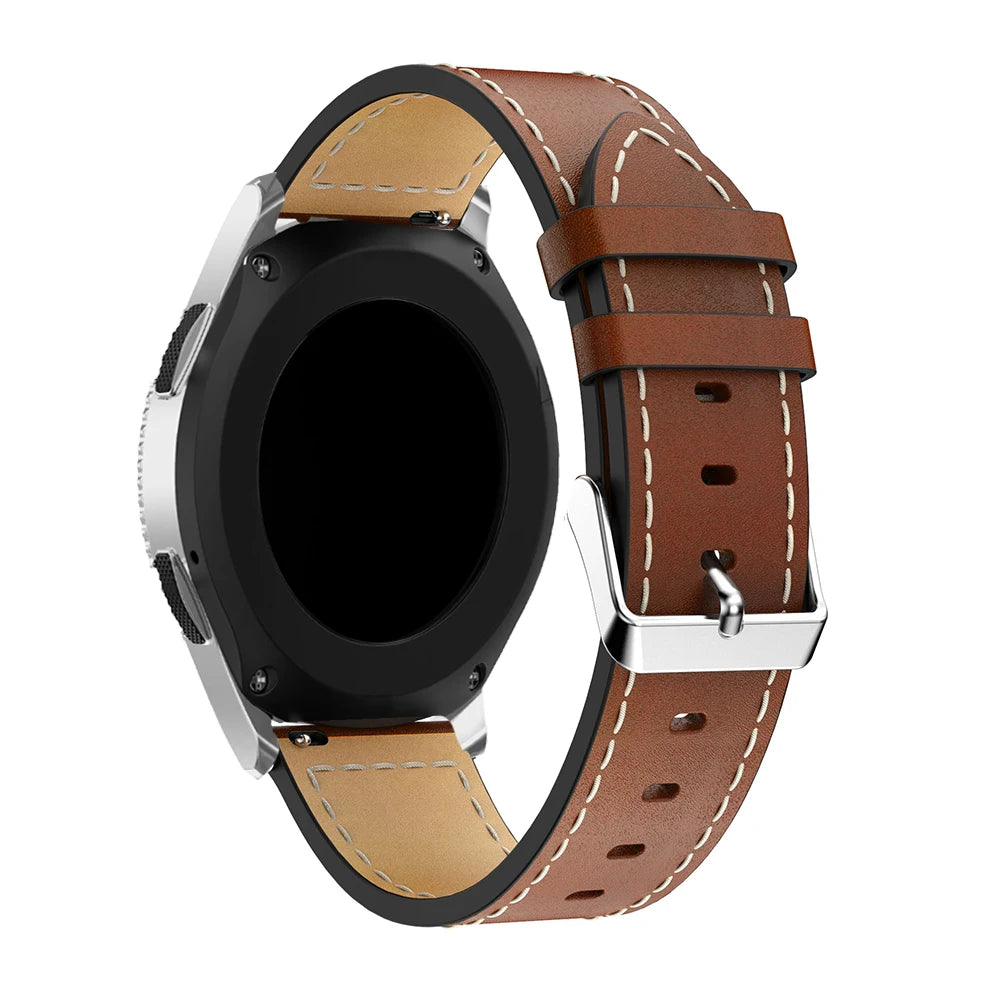 Leather Watchband Strap for Garmin Venu/GarminMove 3 Luxe Style/Vivoactive 3 Band Smart Watch Bracelet Sport Wristband Correa