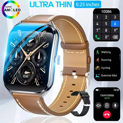 Smartwatch Waterproof BT Calling Fashion 386*448AMOLED HD Screen Sports Bracelet 2026 Ultra Thin Smart Watch Women Men New Gift