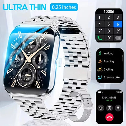 Smartwatch Waterproof BT Calling Fashion 386*448AMOLED HD Screen Sports Bracelet 2026 Ultra Thin Smart Watch Women Men New Gift