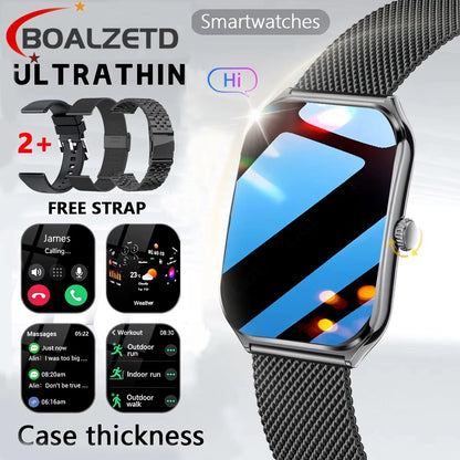 Smartwatch Waterproof BT Calling Fashion 386*448AMOLED HD Screen Sports Bracelet 2026 Ultra Thin Smart Watch Women Men New Gift