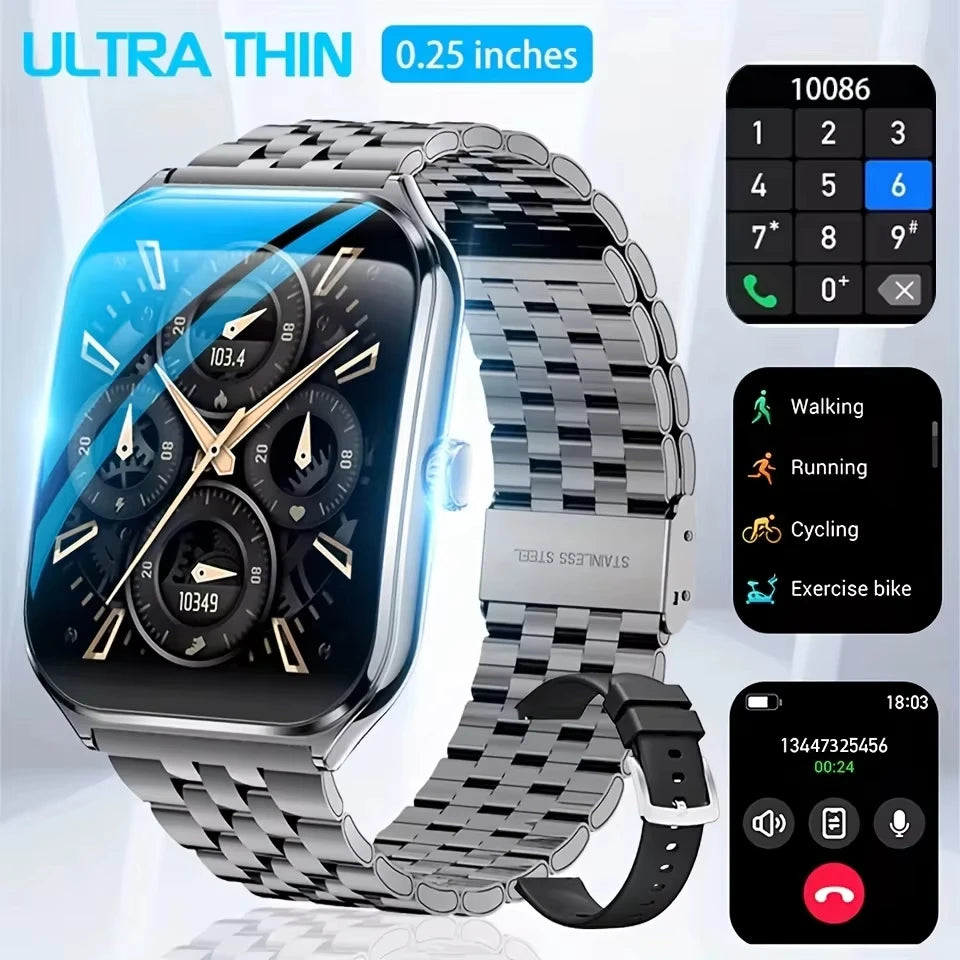Smartwatch Waterproof BT Calling Fashion 386*448AMOLED HD Screen Sports Bracelet 2026 Ultra Thin Smart Watch Women Men New Gift